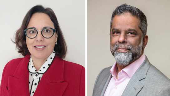 Dr. Mayilee Canizares and Dr. Raja Rampersaud