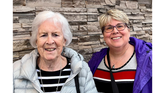 Sue DeVries and her mother, Betty