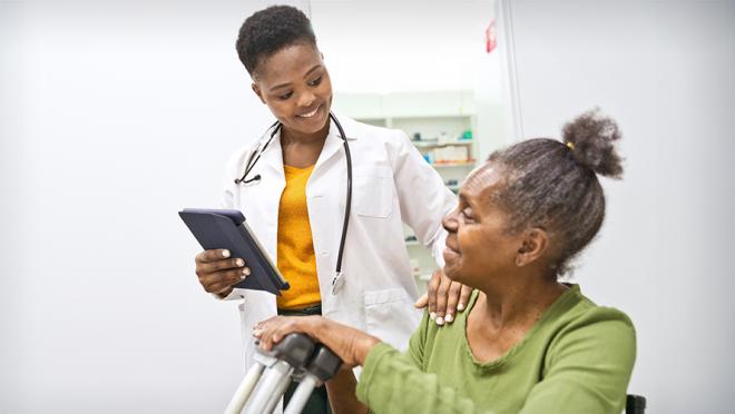 Clinician and patient