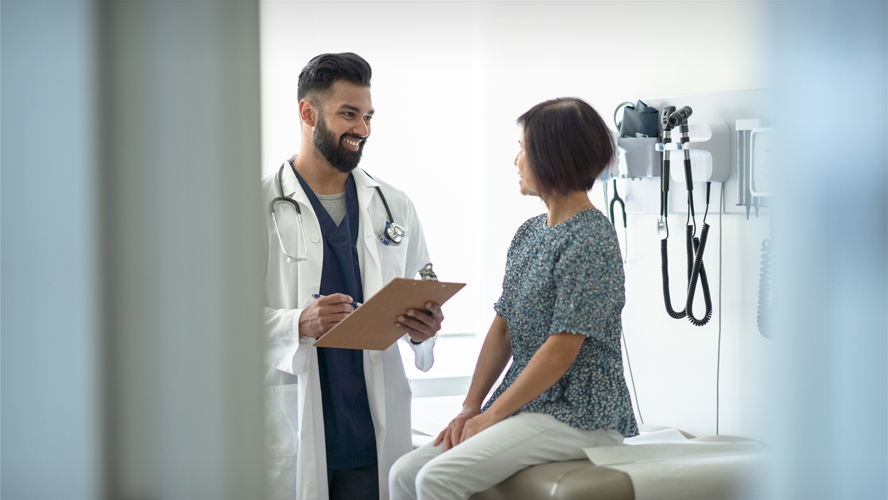 Doctor and patient