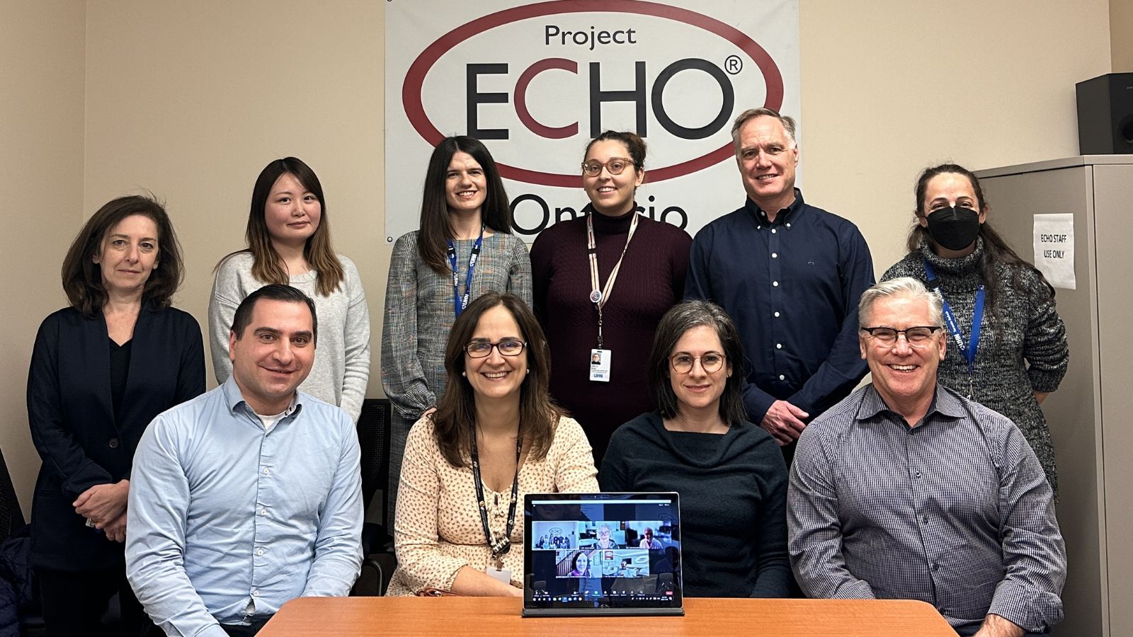 Some Members of the Interprofessional "Hub" Team for the ECHO Ontario Chronic Pain and Opioid Stewardship program at Toronto Rehab.