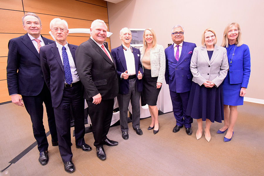 Group photo with Premier Doug Ford from the announcement
