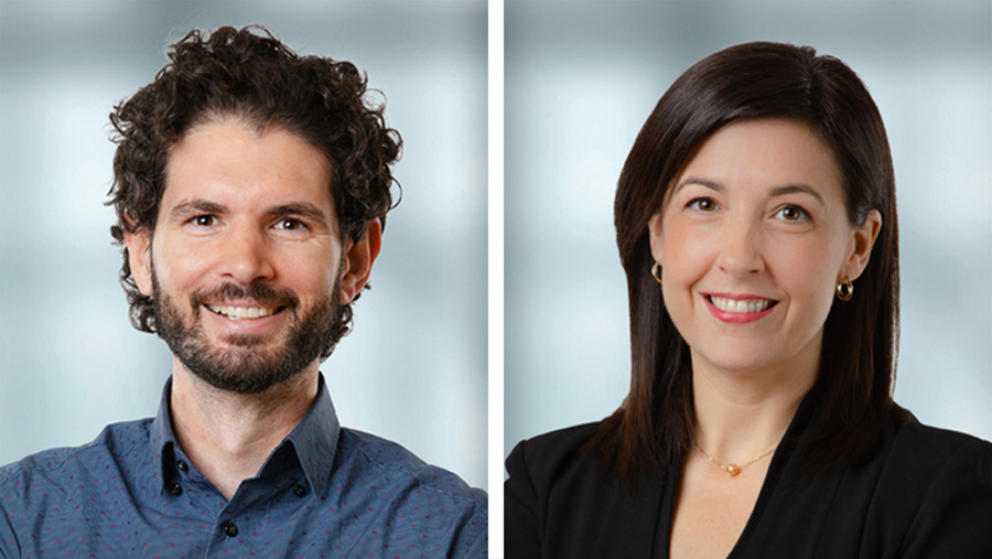 T​he team of researchers was led by Dr. Behrang Keshavarz, (L), Senior Scientist at UHN's KITE Research Institute and first author of the study, and Dr. Jennifer Campos, KITE Senior Scientist and the study's senior author. (Photos: UHN)