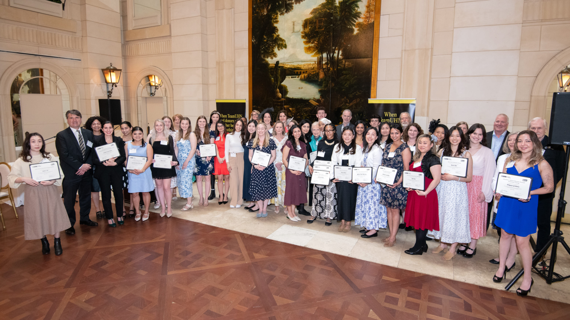 Recipients and donors of the 2025 Annual Nursing & Health Professions Staff Scholarships & Awards.